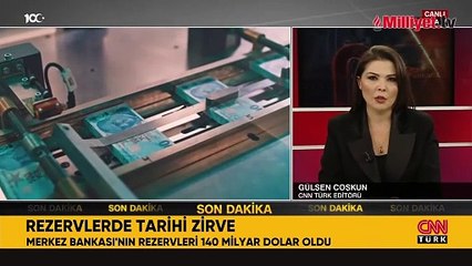 Merkez Bankası'nın rezervlerinde tarihi rekor