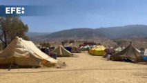 Supervivientes del terremoto de Marruecos piden mejora en sus campamentos