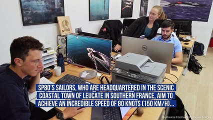 Student Engineering Whizzes Readying SP80 Boat For Tilt At Sailing Speed Record