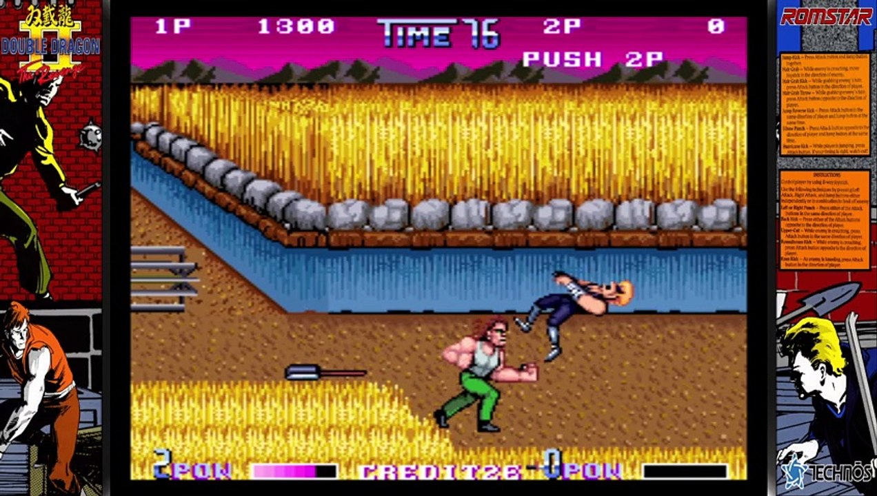 Double Dragon II: The Revenge (ダブルドラゴンII ザ・リベンジ/双截龙2:复仇）Arcade version longplay
