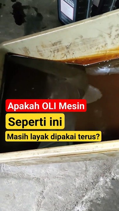 Oli berwarna hitam apakah ini bertanda mesin bermasalah__HD