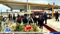 Delfina Gómez visitó el municipio de Texcaltitlán tras el enfrentamiento