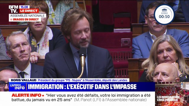 Boris Vallaud: La crise politique n'est pas dans le rejet de votre texte, mais dans le passage en force, dans le huis clos d'une CMP annoncée