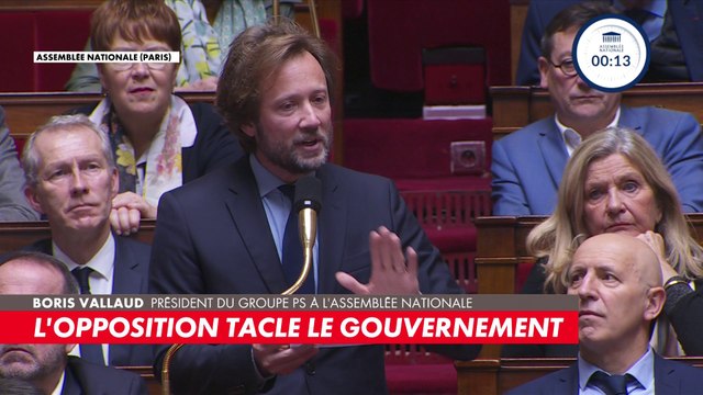 Boris Vallaud : «Ce n'est pas la gauche qui vous précipite dans les bras de la droite, et de l'extrême droite»