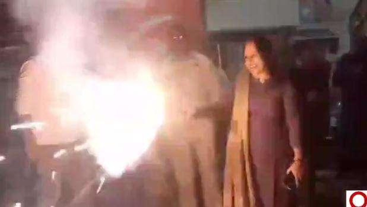 अनूपगढ़: भाजपा कार्यकर्ताओं ने आतिशबाजी कर मनाया जश्न, पीएम का जताया आभार