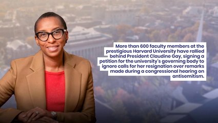 Harvard Faculty Rallies In Support Of President Amid Antisemitism Controversy