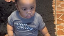 8-month-old baby takes a tumble after cactus toy scares him GOOD!