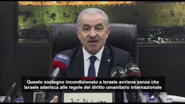 Il premier palestinese Shtayyeh condanna il sostegno Usa a Israele