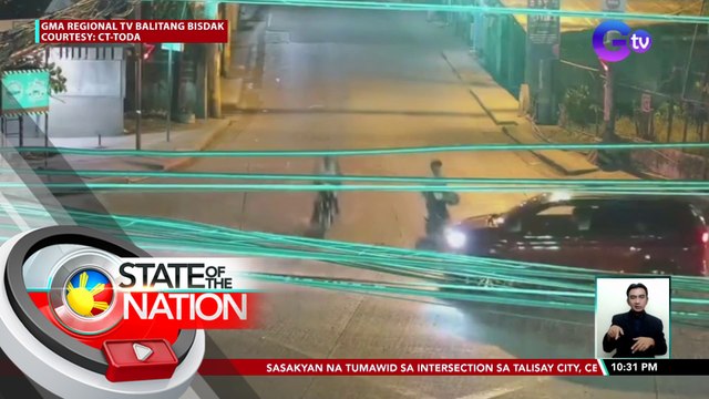 Sasakyan na tumawid sa intersection, sumalpok sa motorsiklo | SONA