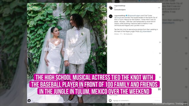 Vanessa Hudgens calls Cole Tucker wedding 'the most magical weekend of her life'