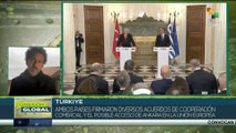 Presidente turco se reunió con líderes griegos en Atenas