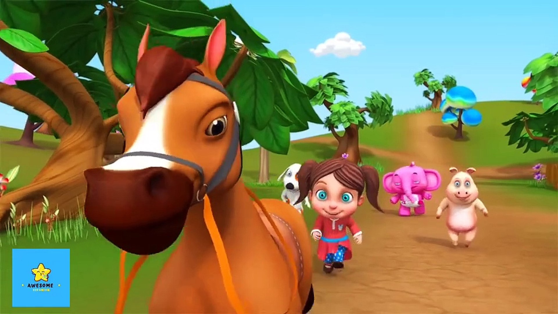 ⁣Songs Horse cartoon
