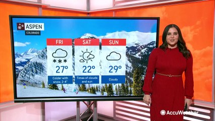 Skier's delight: Snow to blanket Rockies through Friday