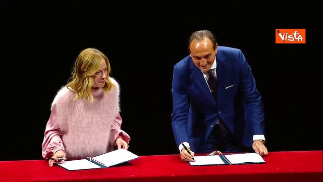 Meloni ad Asti firma con Cirio accordo per sviluppo e coesione Governo-Piemonte