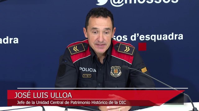 Los Mossos d'Esquadra recuperan un manuscrito teatral del XVII y una cruz gótica del XVI