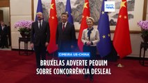 Cimeira: UE avisa China que 