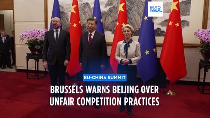 EU warns China it will 'not tolerate' unfair competition at high-stakes summit