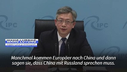 Tải video: China bestreitet Einfluss auf Russland im Ukraine-Krieg