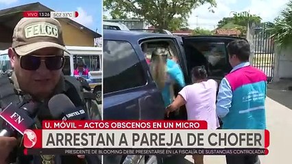 Buscan a chofer de micro que fue grabado teniendo relaciones sexuales; la mujer fue detenida