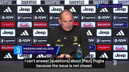 Allegri in regular contact with Pogba amid doping scandal