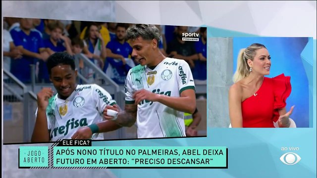 Renata Fan e Denílson elogiam elenco e o trabalho de Abel Ferreira no Palmeiras pelo Brasileirão 2023