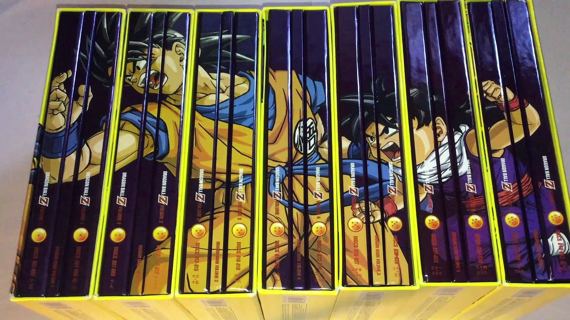 Dragon Ball Z Dragon Boxes Vols. 1-7 Unboxings - video