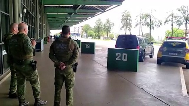 Forças de segurança realizam ação na Rodoviária de Cascavel