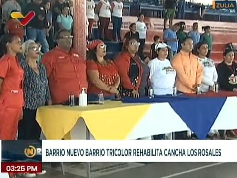 Zulia | GMBNBT rehabilita cancha deportiva en Los Rosales municipio Cabimas