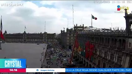 Así luce el Zócalo de la CDMX después del sismo