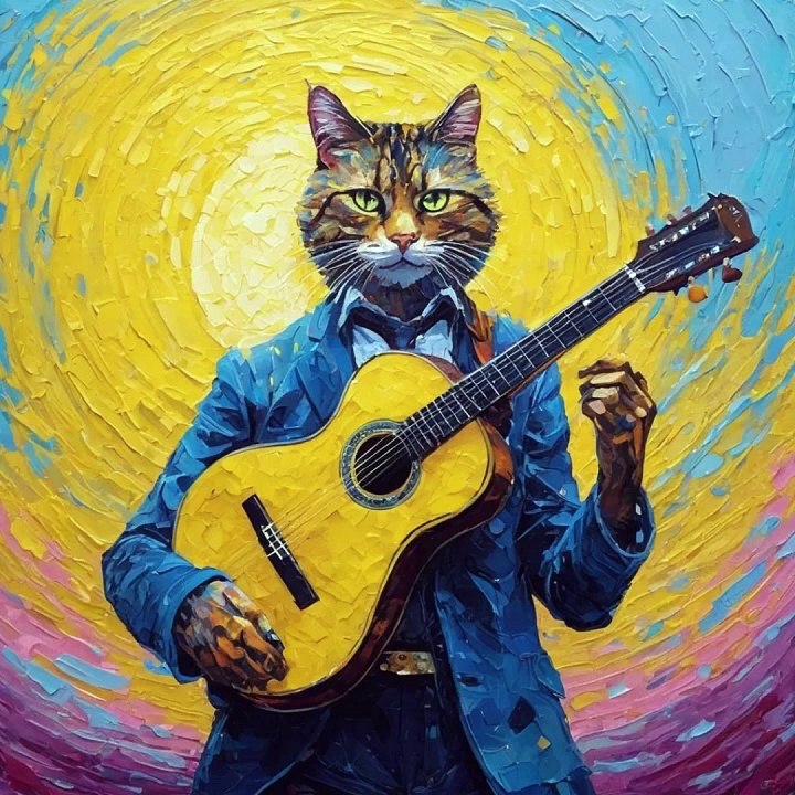 CUTE Cat Guitar
