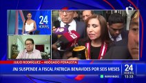 Julio Rodríguez sobre suspensión de Patricia Benavides: 