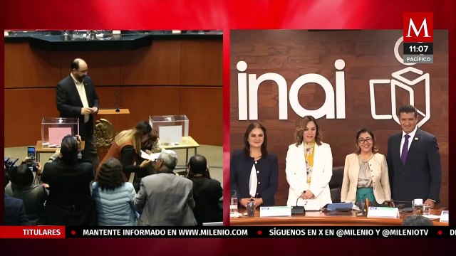 Senadores de oposición acusan a Morena de simular votación de comisionados INAI