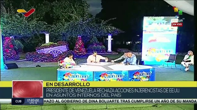 Presidente Nicolás Maduro rechaza las acciones injerencistas de EE.UU.