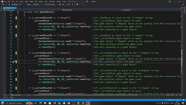 Unity 3D Tetris Clone #19 Spawn Blocks
