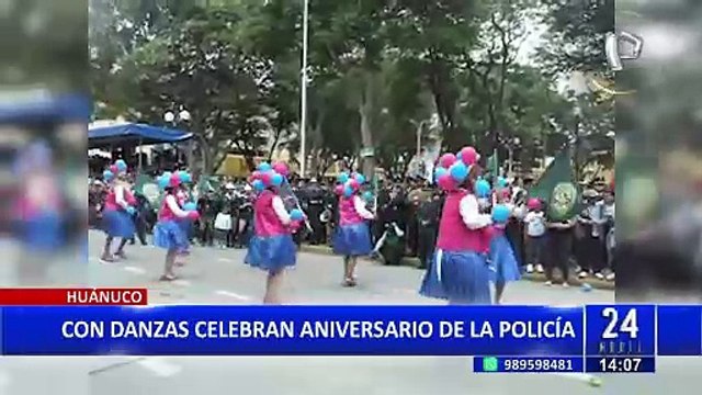 A ritmo de cumbia y rock de los 80's: Así celebraron el día de la Policía Nacional en Huánuco