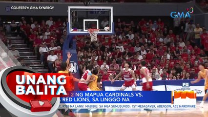 Finals game 2 ng Mapua Cardinals vs. San Beda Red Lions, sa Linggo na | UB