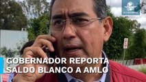 Sergio Salomón, gobernador de Puebla, reporta saldo blanco tras el sismo de Chiautla de Tapia