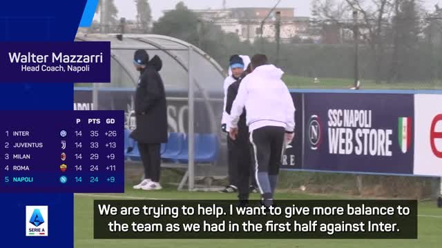 Mazzarri seeks solidity from Napoli ahead of Juventus test