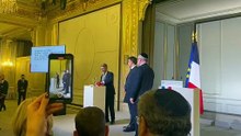 Lighting of the first candle of Hanouka at the Élysée Palace in the presence of Macron