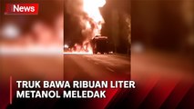 Angkut 24 Ribu Liter Metanol,  Truk Tangki Meledak di Jalan Tol Jombang