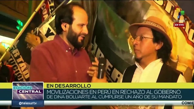 Organizaciones sociales peruanas se movilizan contra el régimen de Dina Boluarte
