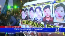 Múltiples protestas contra el gobierno se registran en Lima y distintas regiones del Perú