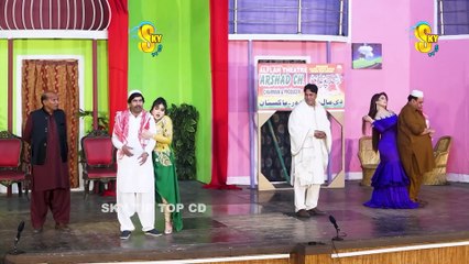 Agha Majid and Mahnoor - Sajan Abbas - Jiya Butt - New Stage Drama - Jhoome Jo Pathan #comedy