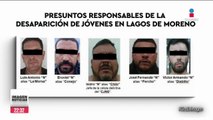 Detienen a presuntos responsables de la desaparición de cinco jóvenes en Lagos de Moreno