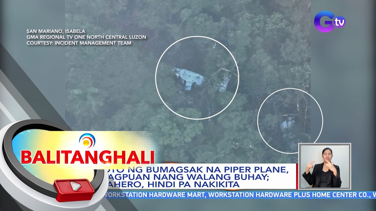 Piloto ng bumagsak na Piper Plane, natagpuan na...