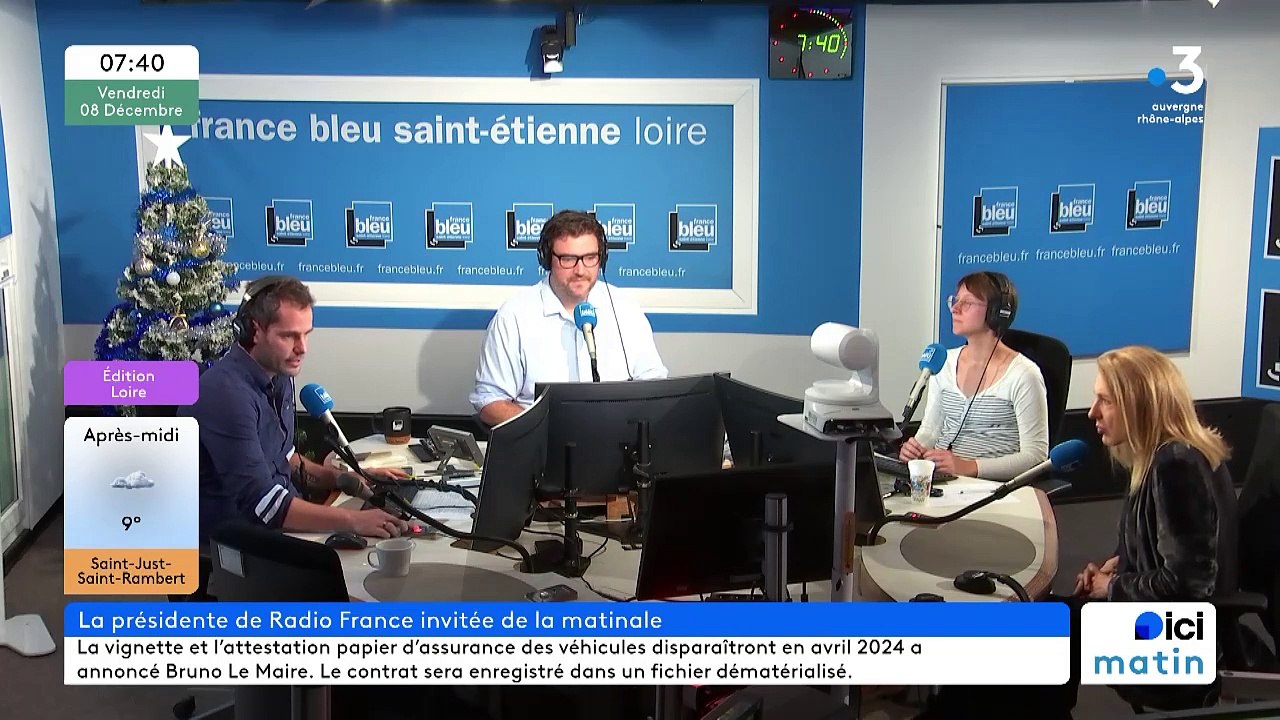 Sibyle Veil, PDG de Radio France, invitée exceptionnelle de France Bleu Saint-Étienne Loire