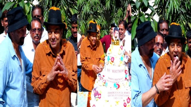 Dharmendra 88th Birthday Celebration With Media, Sunny Deol के साथ Cake Cutting..