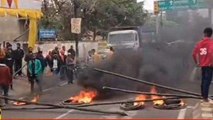 पटना: युवक की हत्या के विरोध में लोगों का फूटा आक्रोश, सड़क जाम कर की आगजनी
