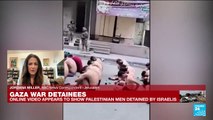 Online video shows palestinian men detained by Israeli forces