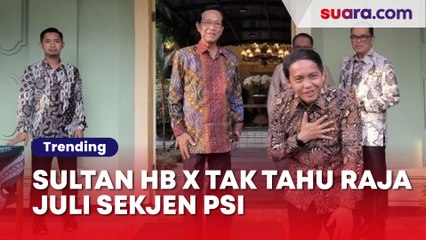 Dicium Tangannya, Sultan HB X Tak Tahu Raja Juli Sekjen PSI